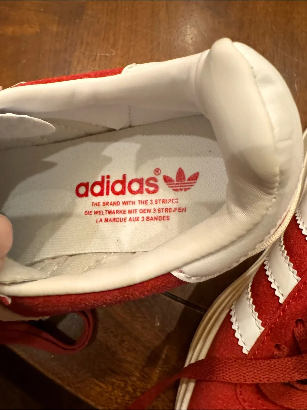 NWT adidas Gazelle Bold Platform Sneakers Red/White - Women's Size 6 Streetwear